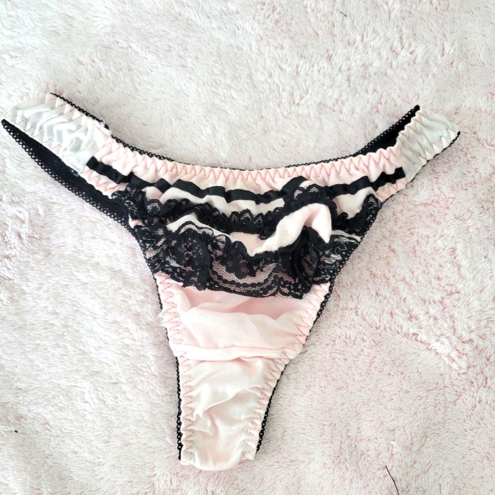 4 for $20 ruffled lace thong